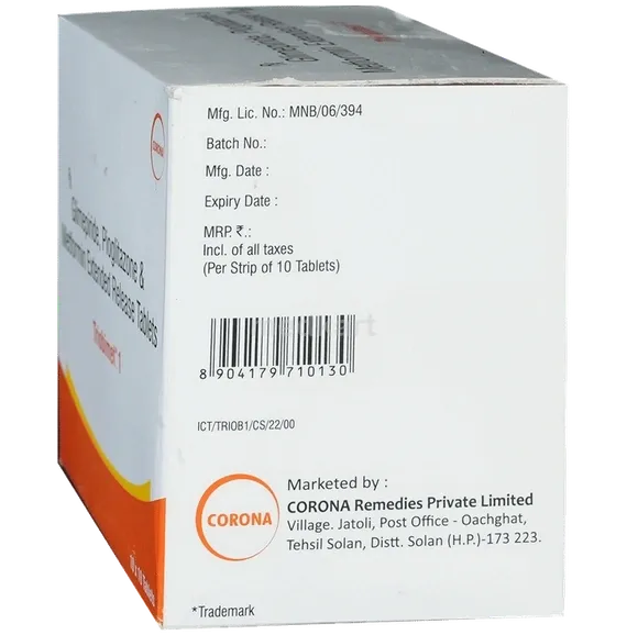 triobimet 1mg tablet 10's